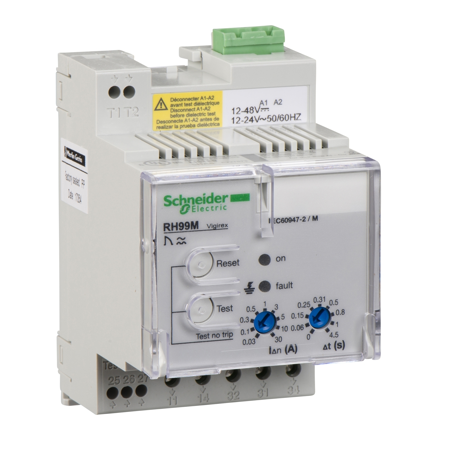 56170 RH99M 12/48В DC 12/24В 50ГЦ С РУЧ.СБРОС. Schneider Electric Vigirex 
