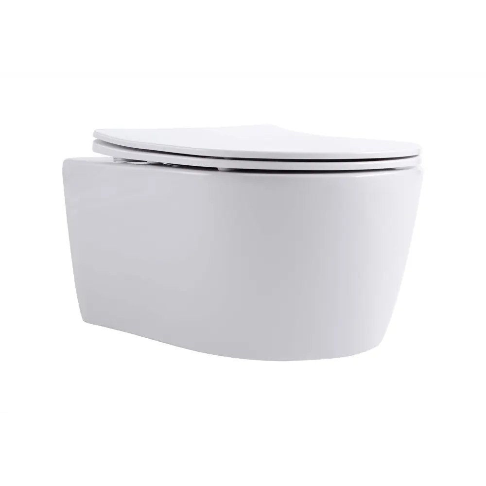 Комплект инсталляции Aquatek Pneumo N 49 с безободковым унитазом Aquatek Европа клавиша Aquatek Pnn-0000005 чёрная Pneumo N49 STLM-2008593 - Вид №11