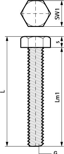 61481025 BIS Болты шестигранные (BUP1000) walraven  - Вид №1