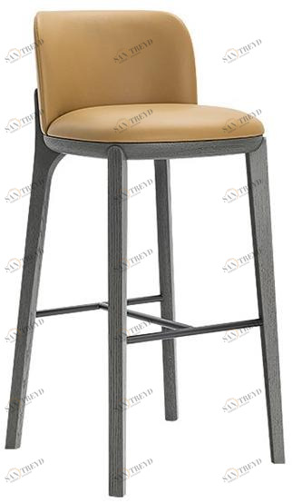 HC28 Cosmo Табурет кухонный, обитый кожей, с подставкой для ног Erika J08