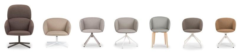 True Design Кожаное кресло с 4 спицами и подлокотниками Not sun-id-1380071 - Вид №3