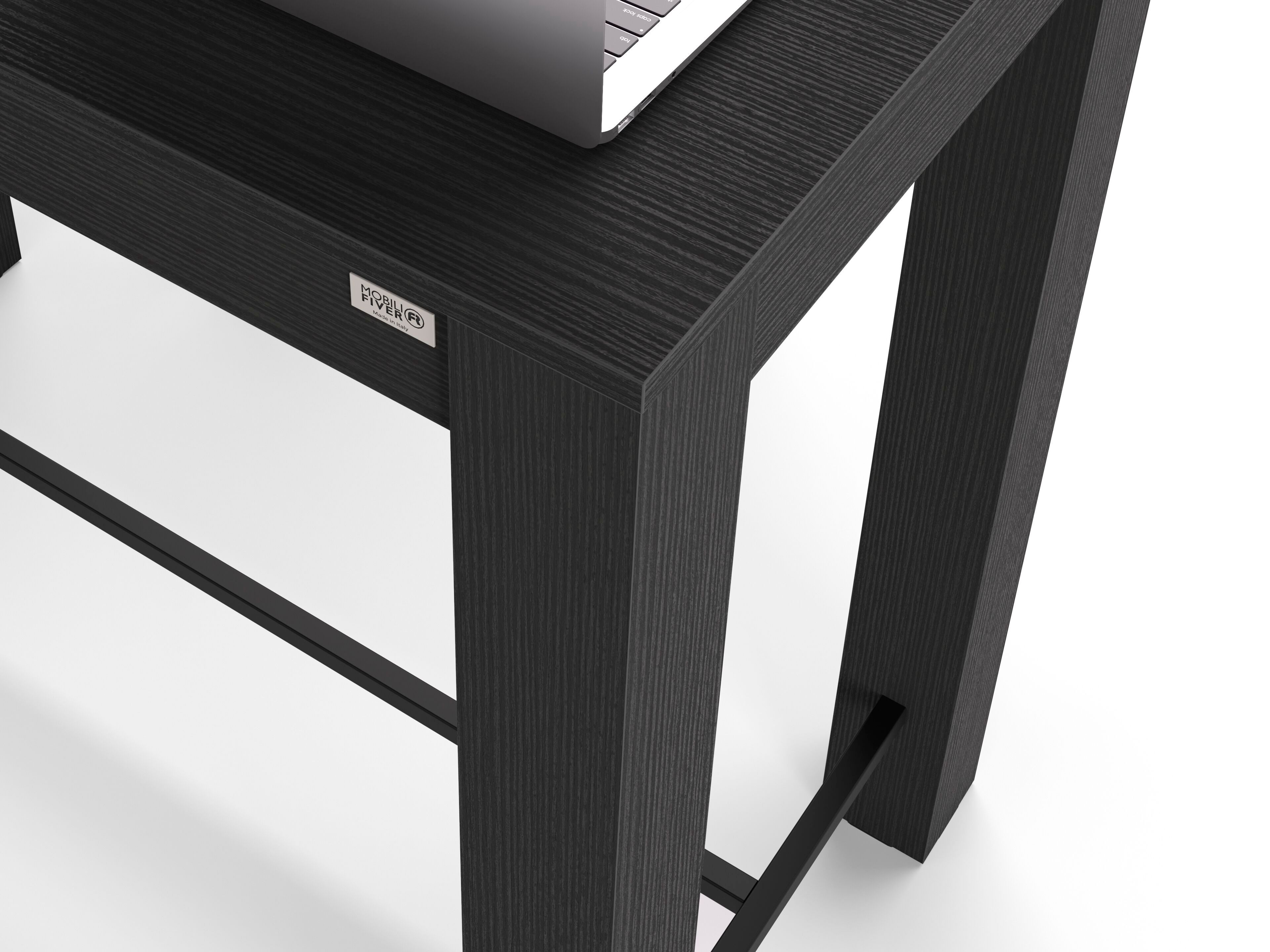 Высокий прямоугольный стол из черного ясеня Mobili Fiver Rachele ARCH-00034497 - Вид №2