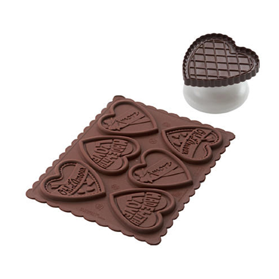 22.166.77.0165 Набор для приготовления печенья cookie love slim Silikomart  - Вид №4