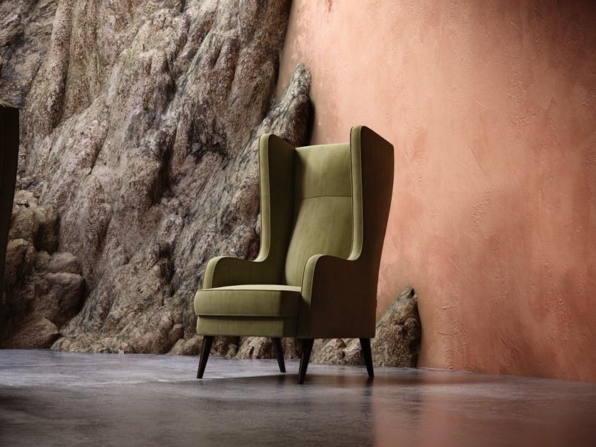 Domkapa Бархатное кресло с подлокотниками  Dkk25  - Вид №5