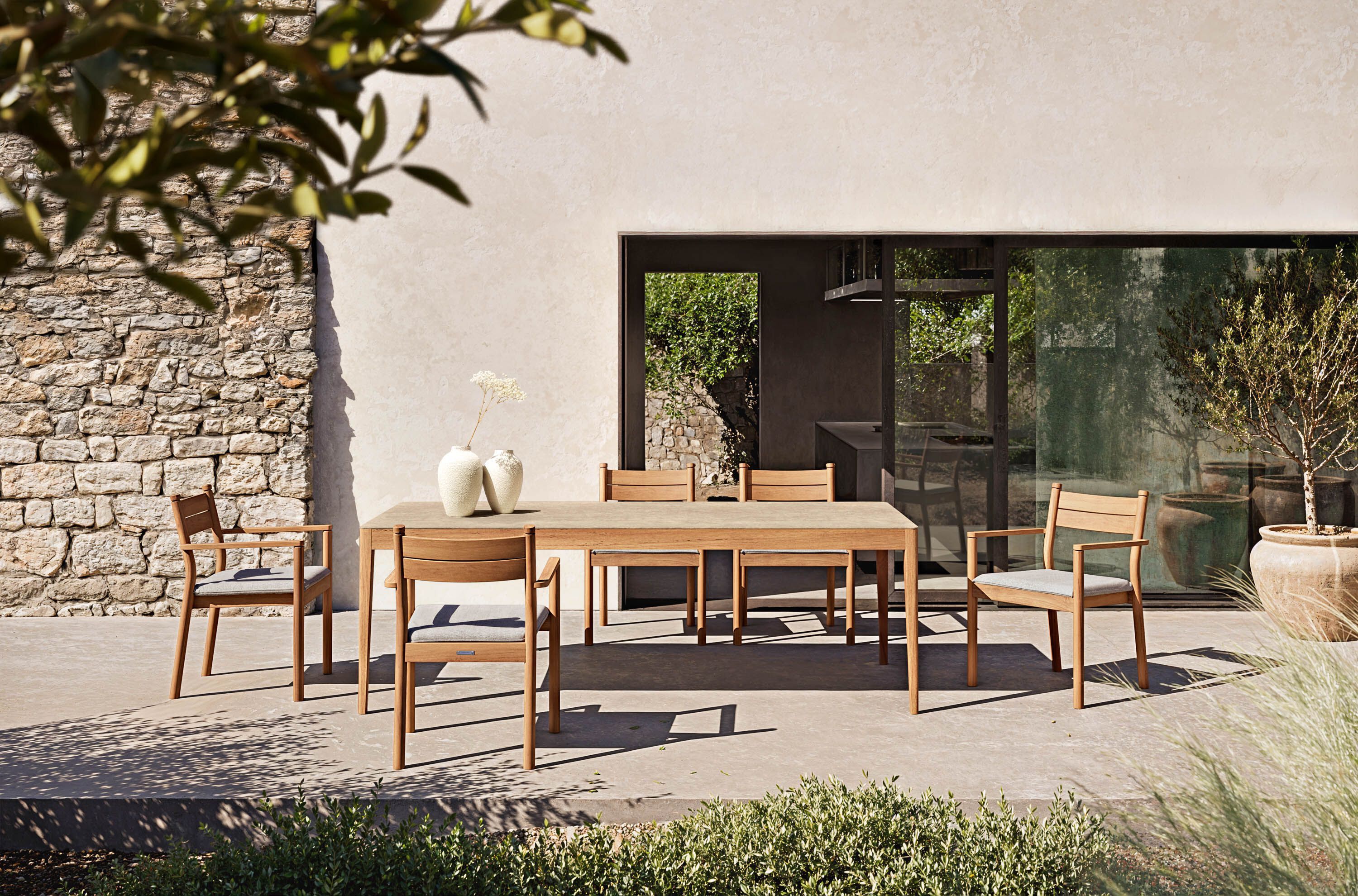 Прямоугольный садовый стол из керамогранита Atmosphera Дакота ARCH-00029243 - Вид №1