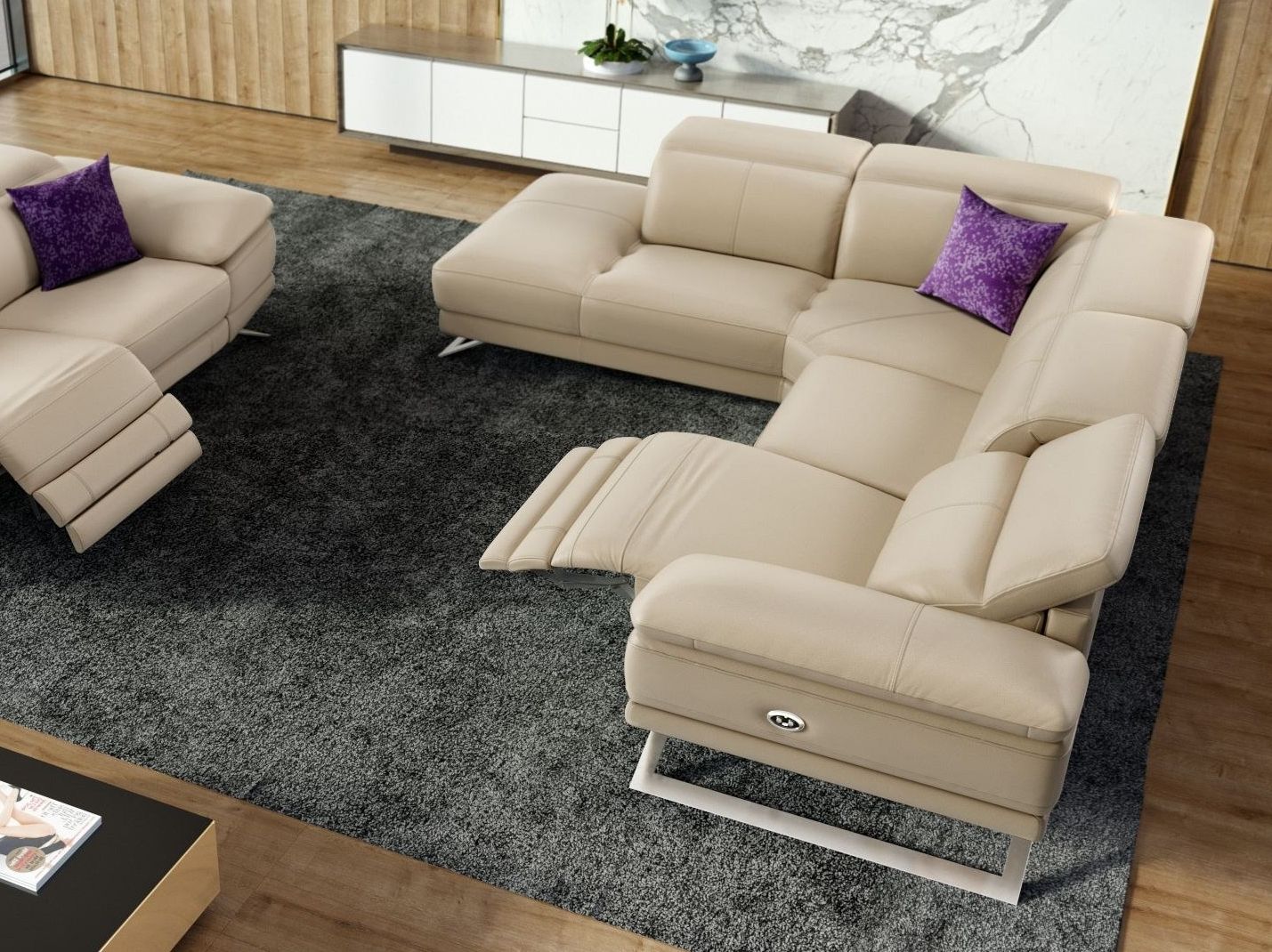 Кожаный угловой диван Sofanella ARCH-00138965 - Вид №4