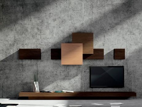 107340 Модульная композиция под ТВ 03 La Ebanisteria Collage