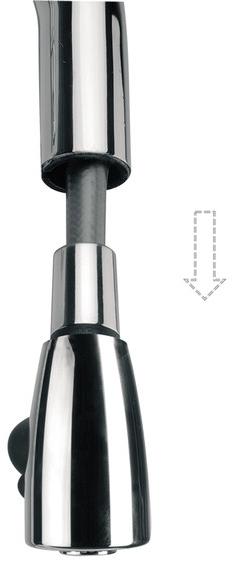 Remer Rubinetterie Смеситель для кухни из хромированной латуни с вытяжным душем Gourmet N 85 - Вид №1