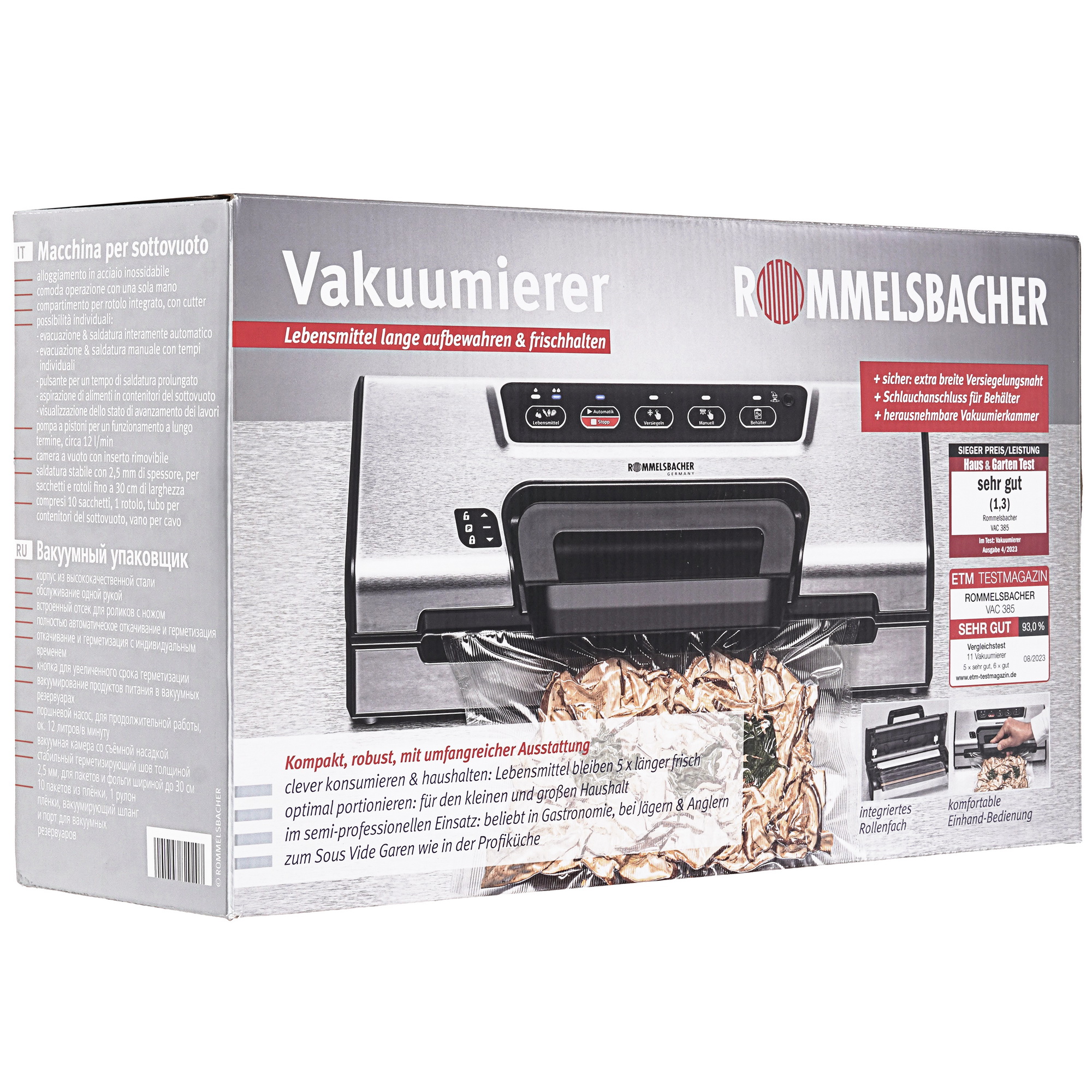 9056318 Вакуумный упаковщик Rommelsbacher VAC 385 STDN-0065250 - Вид №9