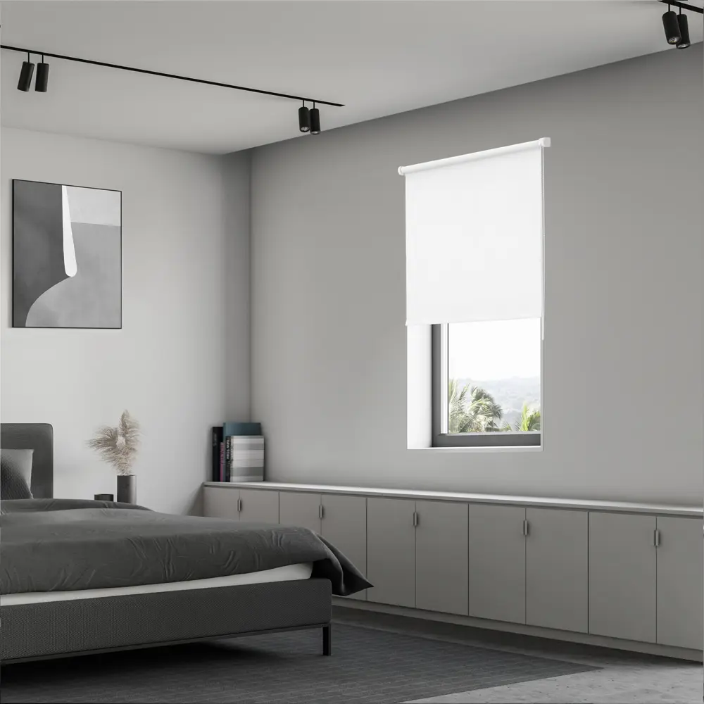 Штора рулонная блэкаут KREAFORTA Karelia 70x160 см белая STLM-2038585 - Вид №7