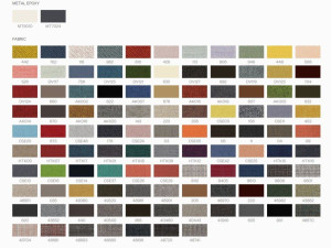 Кожаный и тканевый стул с подлокотниками и подставкой для ног