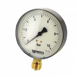 Манометр радиальный F+R200 1/2" 100 мм WATTS Ind 10 бар