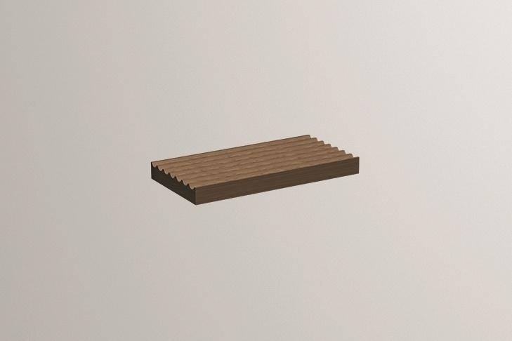 8400063669 Столик для косметических принадлежностей, fu.tb1, массив дуба, известковая Alape без серии 