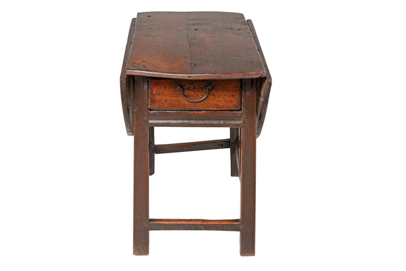 SOR27473 Приставной столик из примитивного дуба Gateleg ijlbrown  - Вид №2