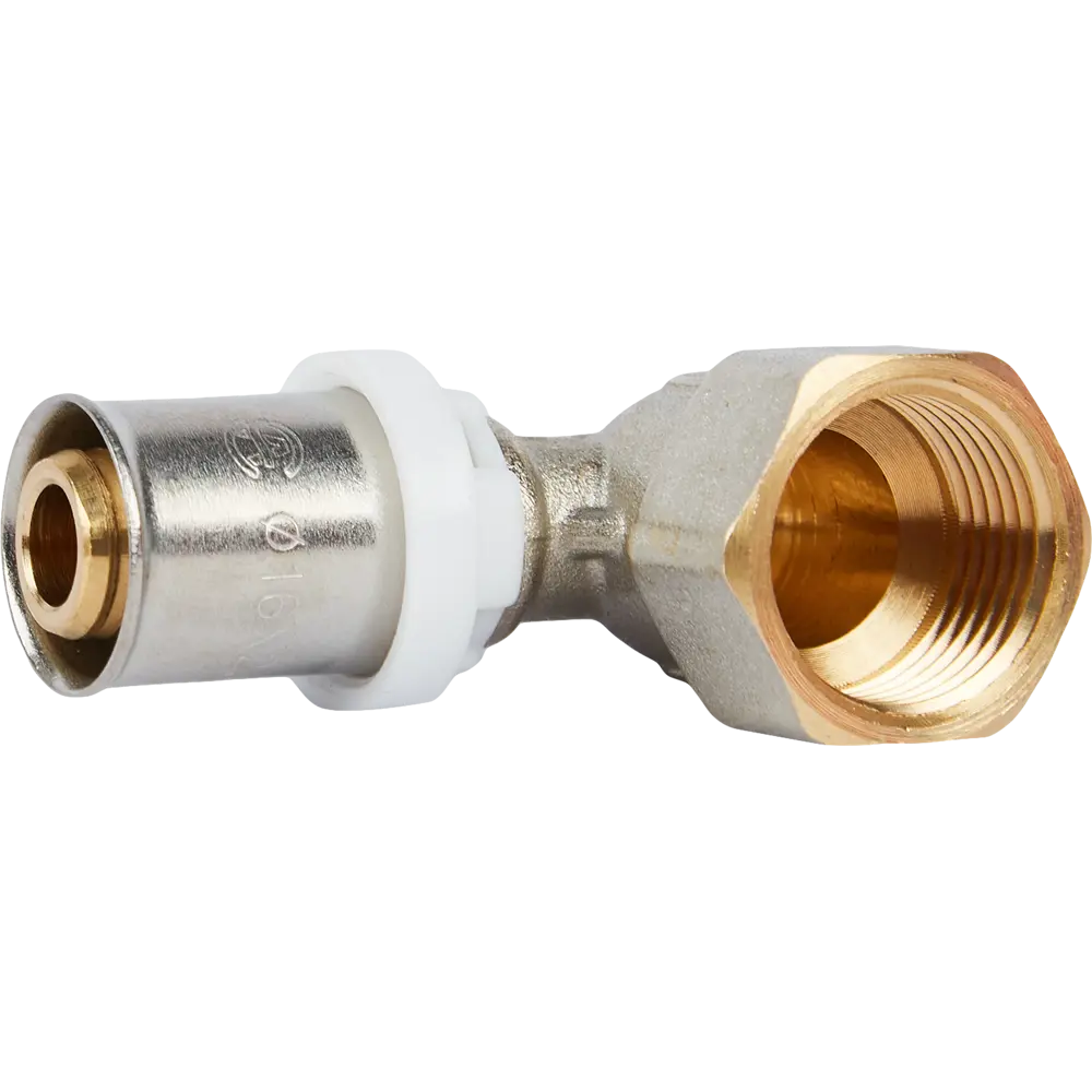 Угол комбинированный 90° Aquasfera 1/2"x16 мм ВР никелированная латунь 027-8818 82890240 STLM-2129634  - Вид №1