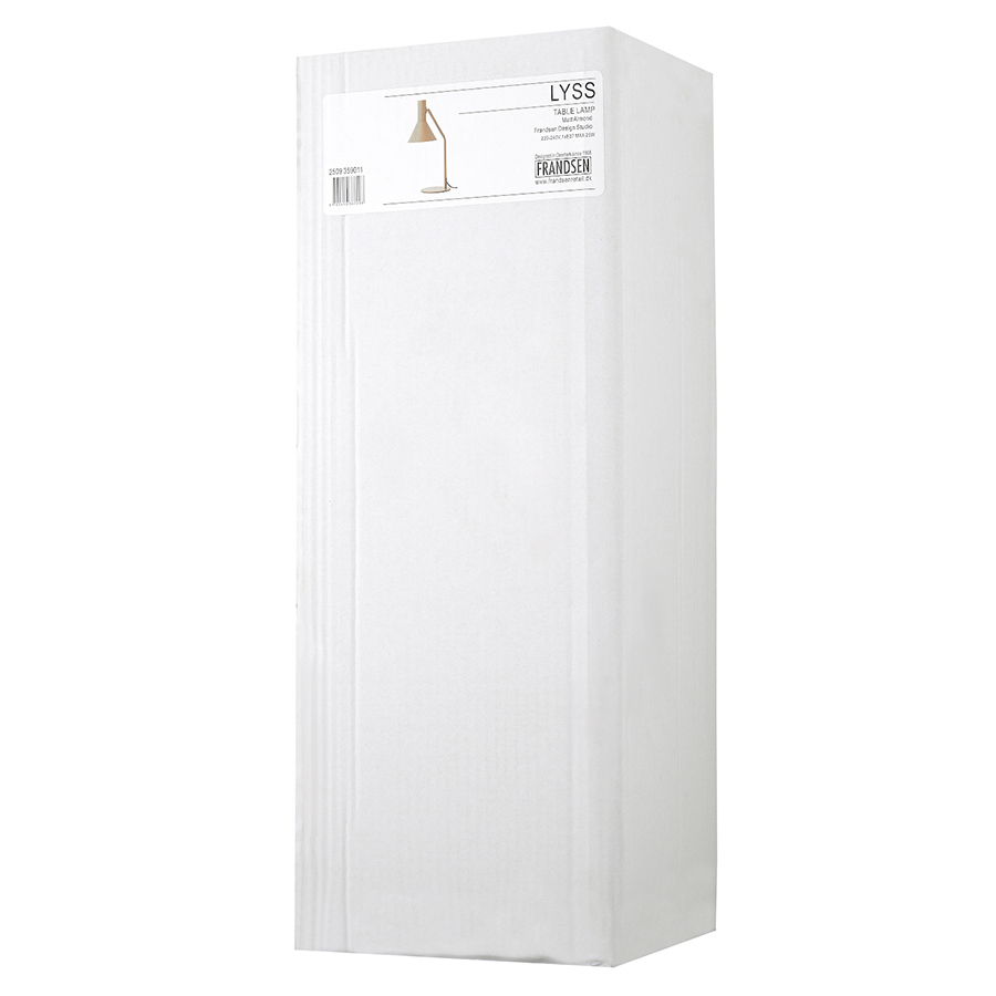 2509_359011 Лампа настольная lyss, 50х25хD18 см, миндальная матовая Frandsen  - Вид №9