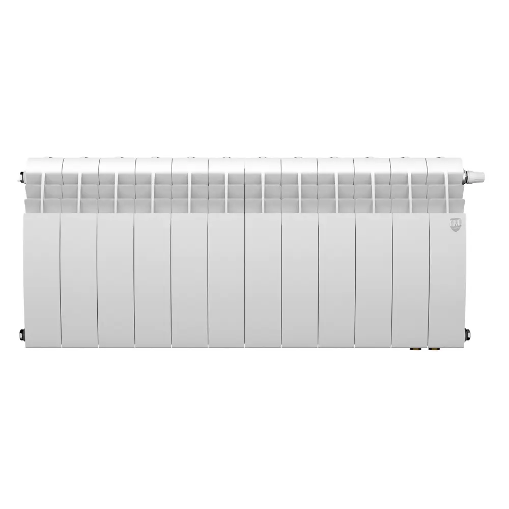 Радиатор секционный Royal Thermo Biliner 350/87 12 секций нижнее подключение биметалл белый 89391446 STLM-2025058 Отсутствует - Вид №1