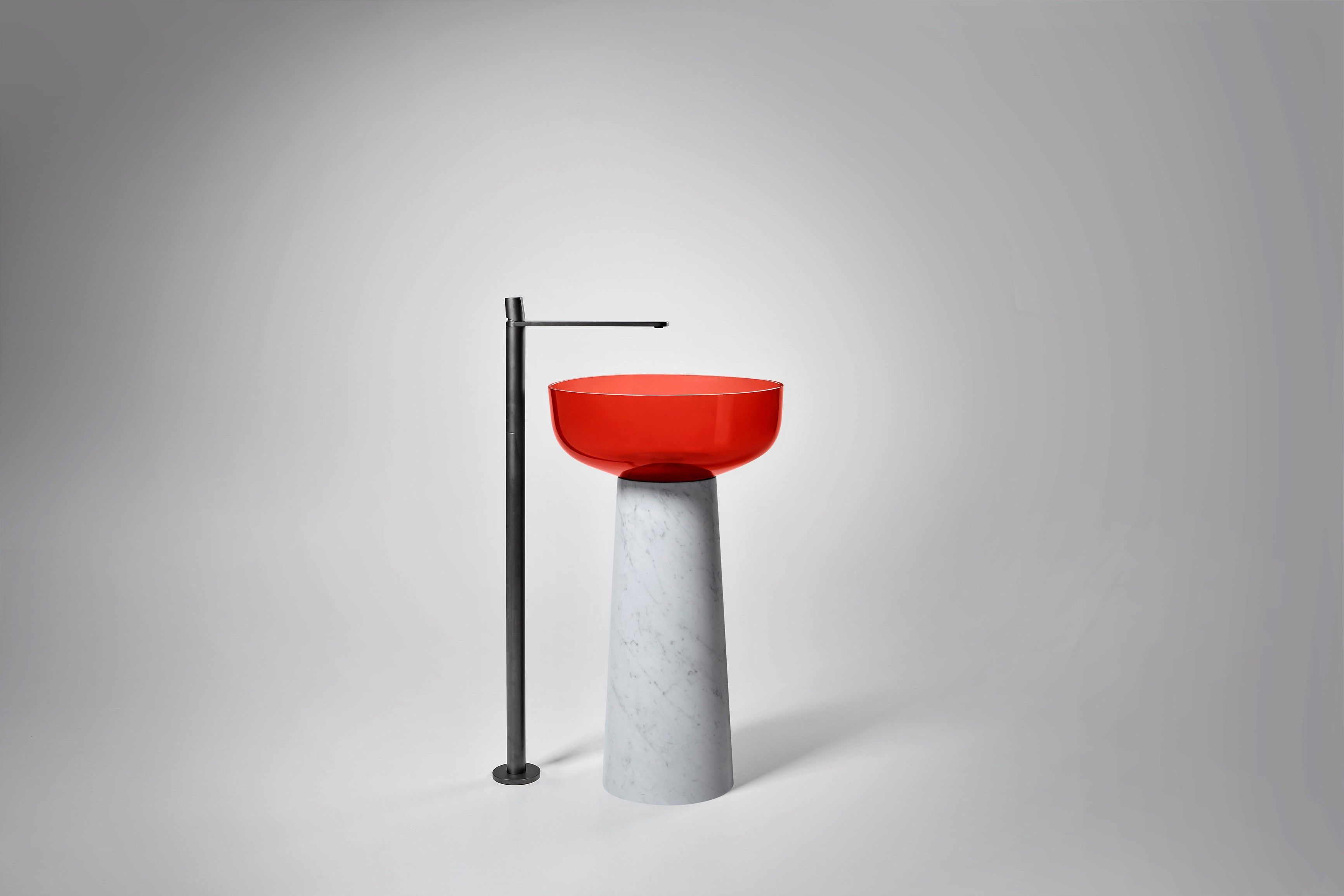 Каррарский мрамор отдельно стоящий круглый умывальник Antoniolupi ALBUME10 + ALBUME21 ARCH-00067725 - Вид №20