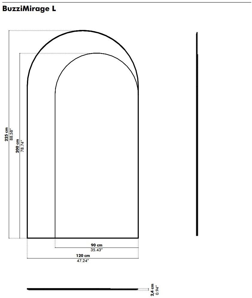 BuzziSpace Напольное зеркало Buzzimirage sun-id-1436205 - Вид №3