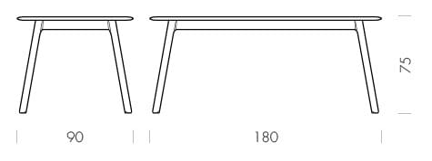 Прямоугольный дубовый стол Gazzda TESKA ARCH-00143149 - Вид №35