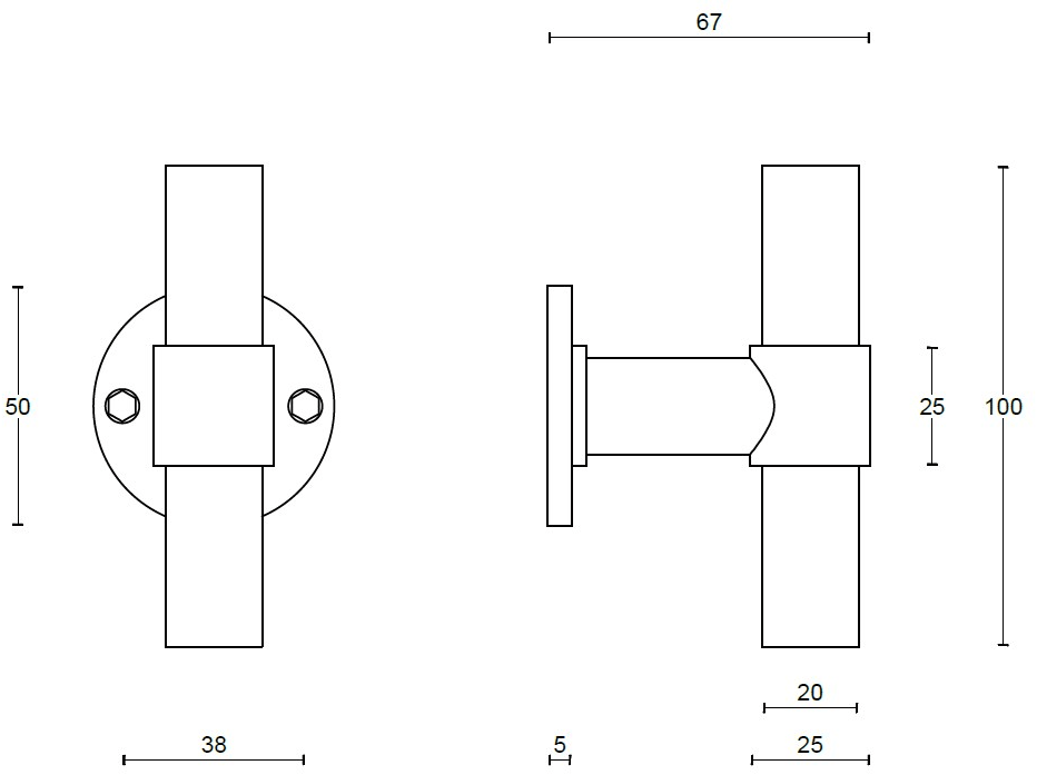 Formani Стальная ручка One Pbt15/20v - Вид №3