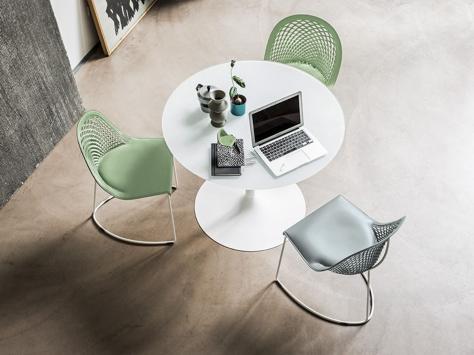 Круглый алюминиевый стол Midj ARCH-00121035 - Вид №1