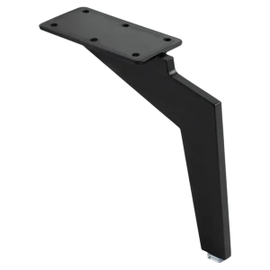 Мебельная ножка Jet прямоугольная стальная 15 см черная матовая 89406131