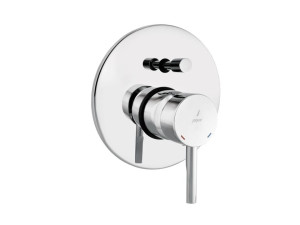 Смеситель для ванны из хромированной латуни с переключателем