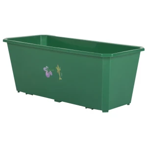 Ящик балконный 40х17х15 см, 7л, пластик, Зеленый