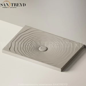 Flaminia WATER DROP Душевой поддон 100 см серый DR100.1019