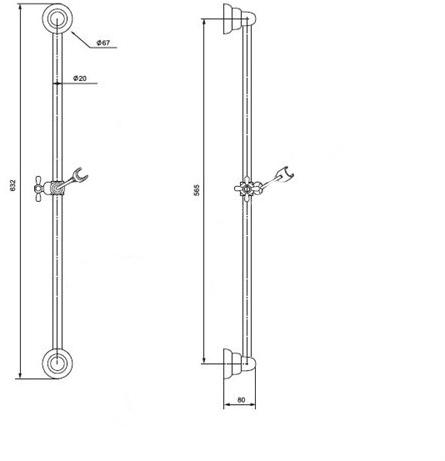 Душевая стойка Bologna 124P32 Paini - Вид №1