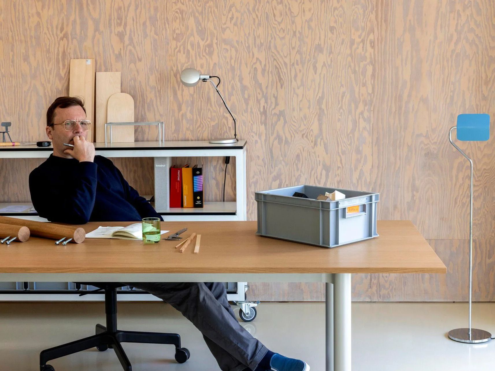 Прямоугольный стол с алюминиевыми или твердыми дубовыми ножками Hay пристройка ARCH-00111000 - Вид №14