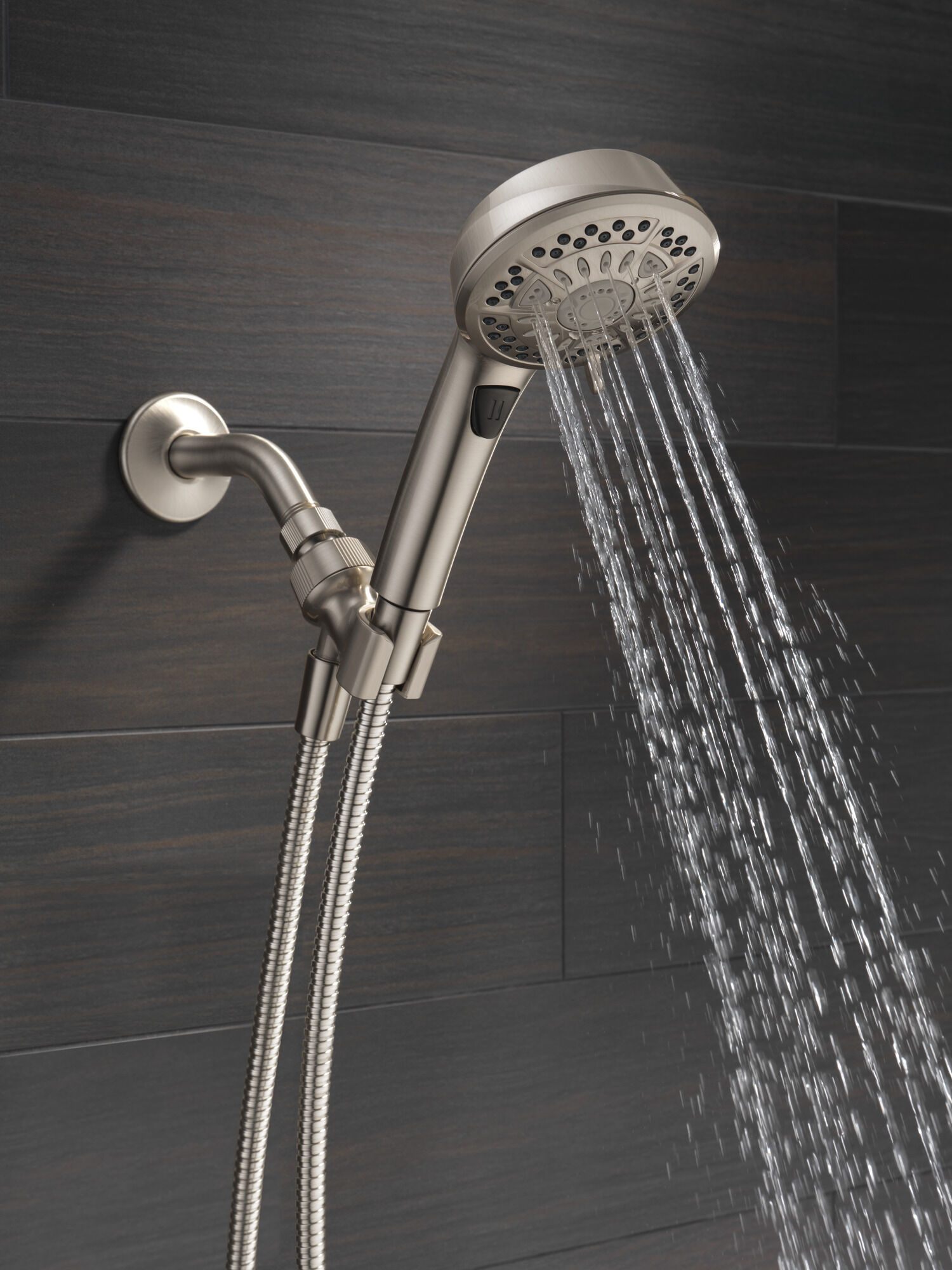 75601SN 7 Настройка ручного душа Delta Faucet Universal Showering Матовый никель Spotshield  - Вид №8
