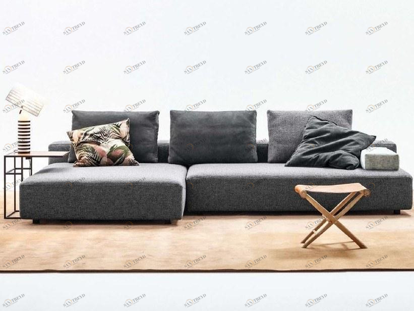 Twils Lounge 3-х местный тканевый диван с шезлонгом Open sun-id-1482683