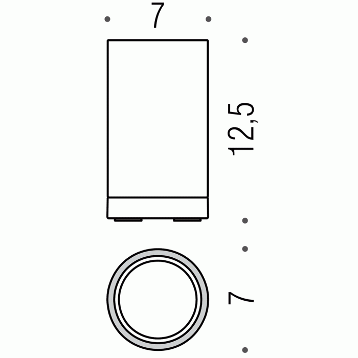 B5241-CBO Стакан настольный (белая керамика) COLOMBO NORDIC Colombo Design - Вид №2