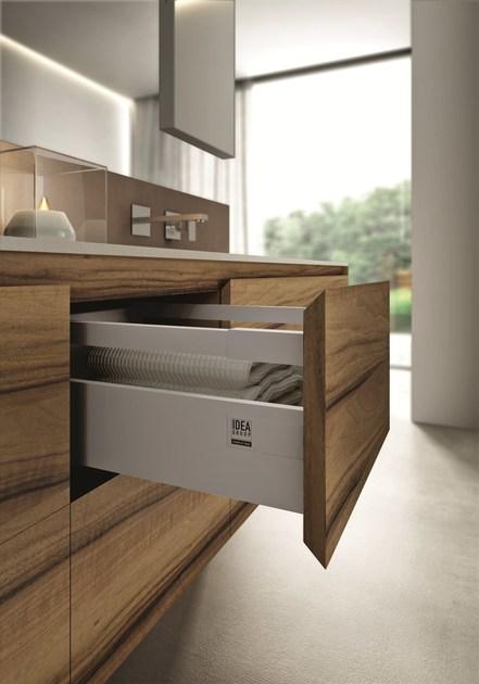 Ideagroup Полная мебель для ванной из ореха Cubik sun-id-1403084 - Вид №1