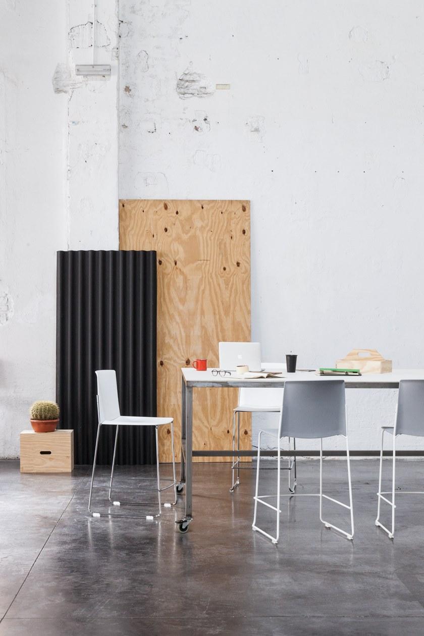 ENEA Высокий табурет из полипропилена со спинкой Ema sun-id-1420579 - Вид №7