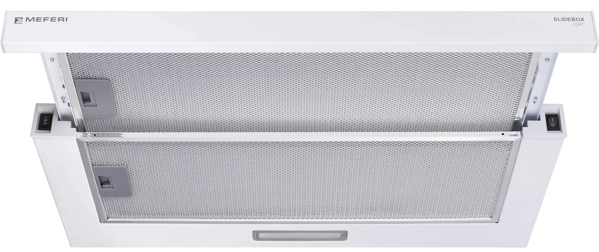 9168707 Вытяжка телескопическая Meferi SLIDEBOX60WH LIGHT белый/белый STDN-0038235 - Вид №5