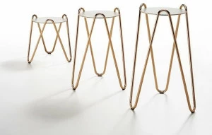 Midj Круглый керамический журнальный столик Apelle