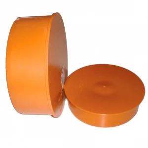 Заглушка для наружной канализации Д 110 рыжая