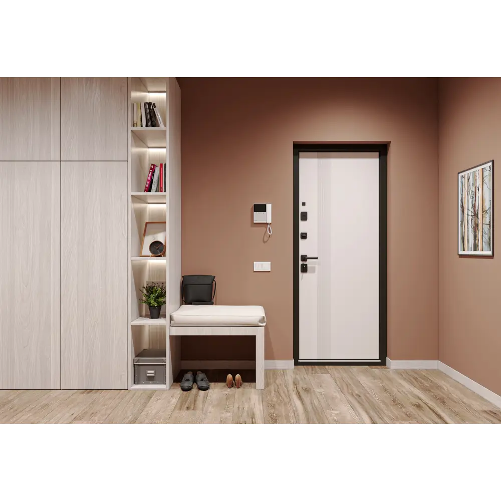 Дверь входная металлическая Грин Скейп 86x205 см левая шелк белый TOREX STLM-2169346 - Вид №17