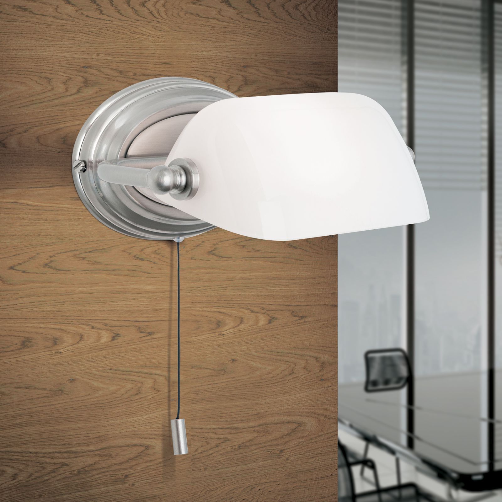 Регулируемая лампа для чтения из латуни и стекла Orion Harvard ARCH-00125513 - Вид №15