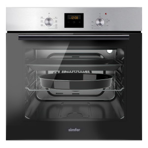 9240924 Электрический духовой шкаф Simfer B6EM56070 серебристый