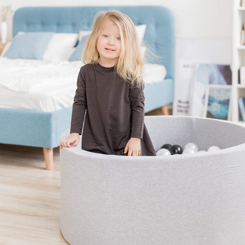 Шары для сухого бассейна "Монохром", 200 штук VAMVIGVAM  281502 Белый;черный;серый Santreyd  - Вид №4