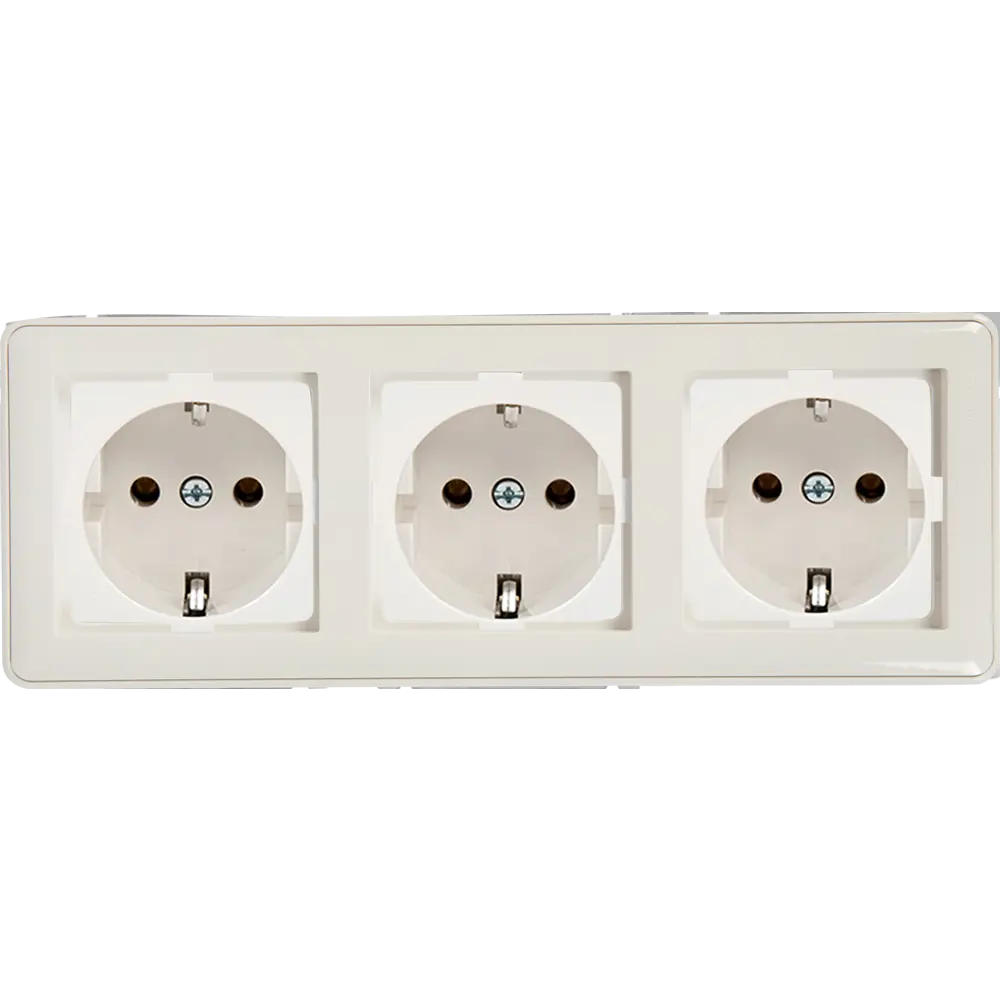 Рамка SYSTEME ELECTRIC W59 трехместная для розеток и выключателей 18799172 STLM-0012743 - Вид №2