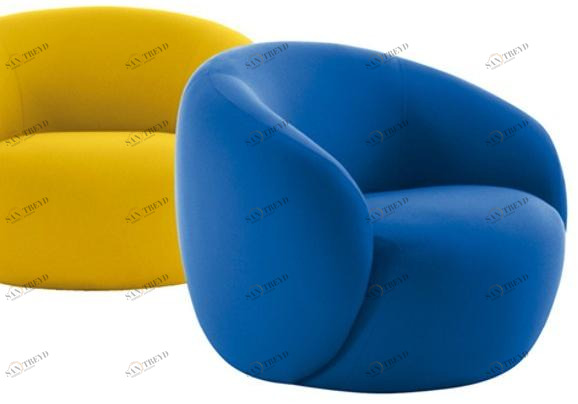 Sesta Кресло с обивкой из ткани с подлокотниками Botero sun-id-1363311