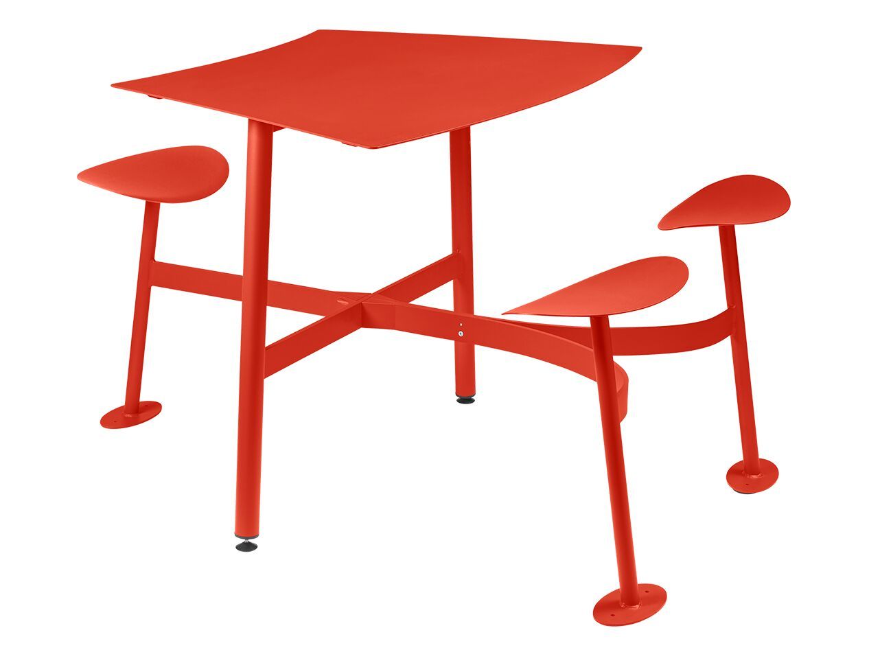 3-местный квадратный модульный стол со встроенными сиденьями Fermob Bolder ARCH-00089159 - Вид №6