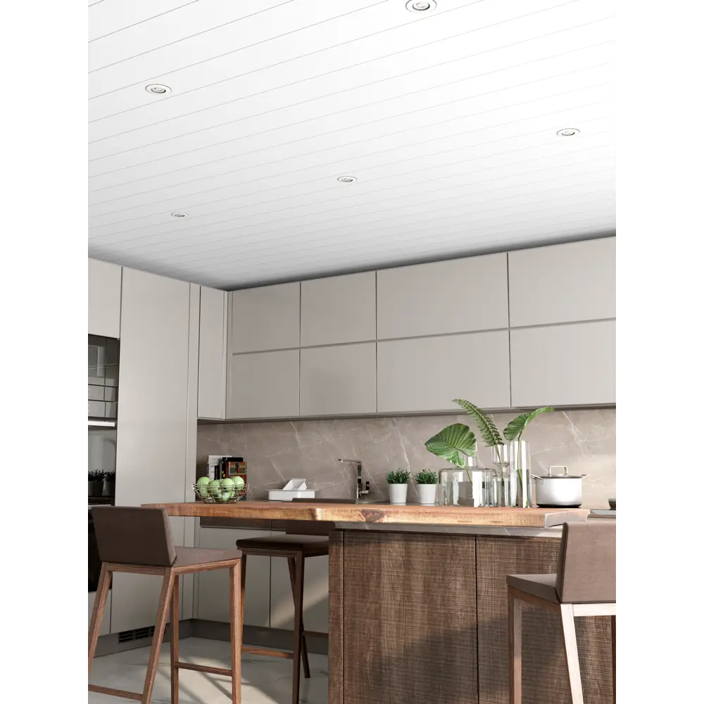 Комплект потолка 1.7x1.7 м цвет белый шёлк CESAL STLM-2081060