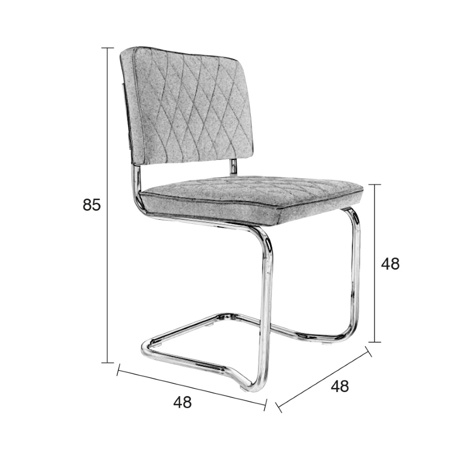 Стул Diamond Kink красный Zuiver 1100274 - Вид №9