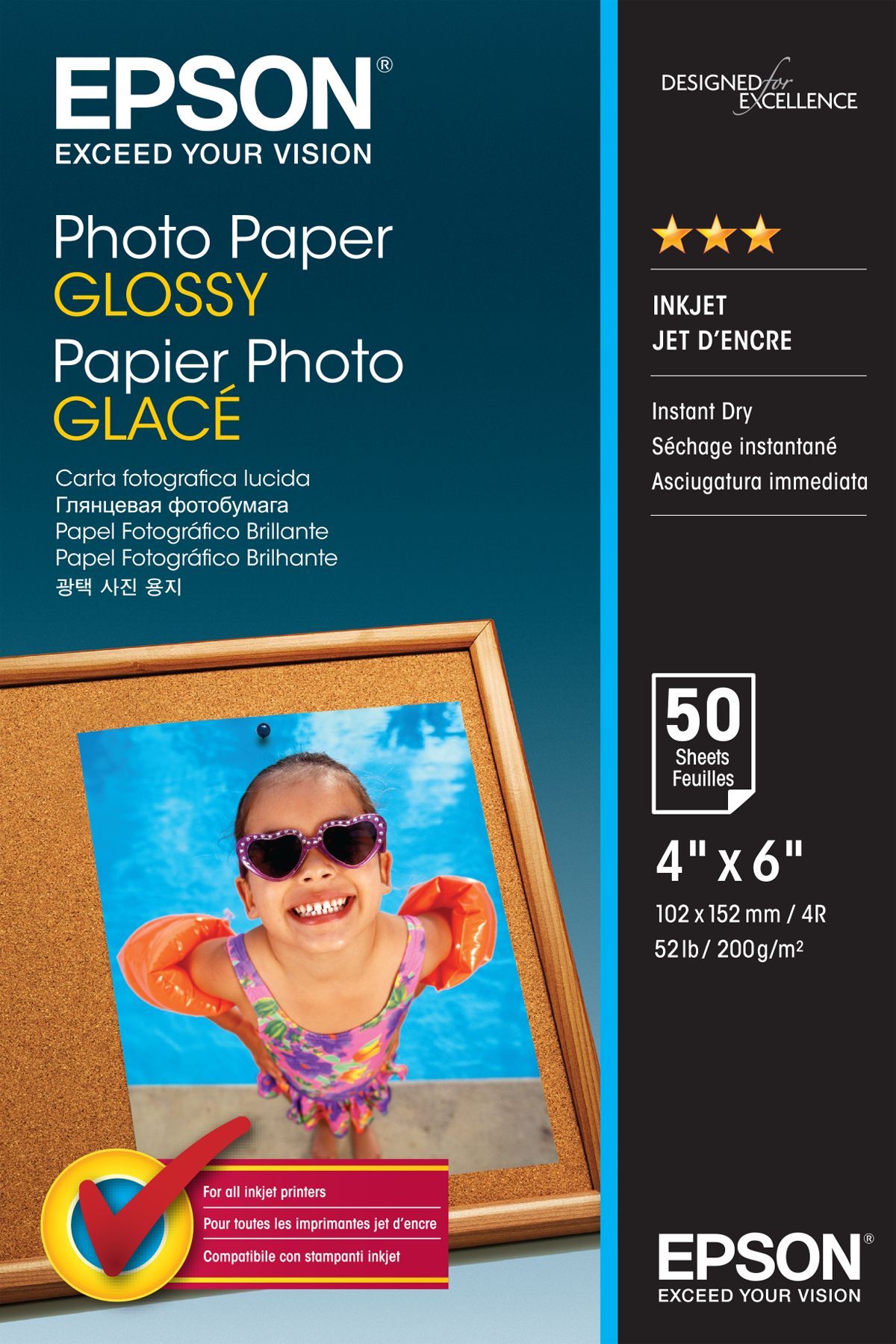 C13S042547 photo paper 10x15 50 sheet Epson Santreyd 